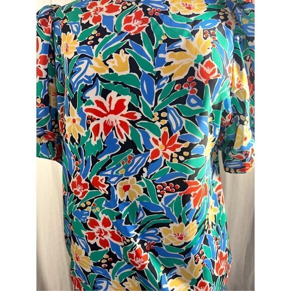 Vintage 2 Piece Tropical Skirt Suit Set - Size 12 - Picture 2 of 6